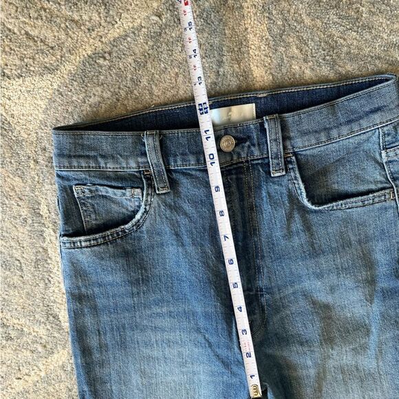 7 For All Mankind Blue Spruce Easy Slim Straight Leg Jeans. Size 27 Like new! - Picture 11 of 13